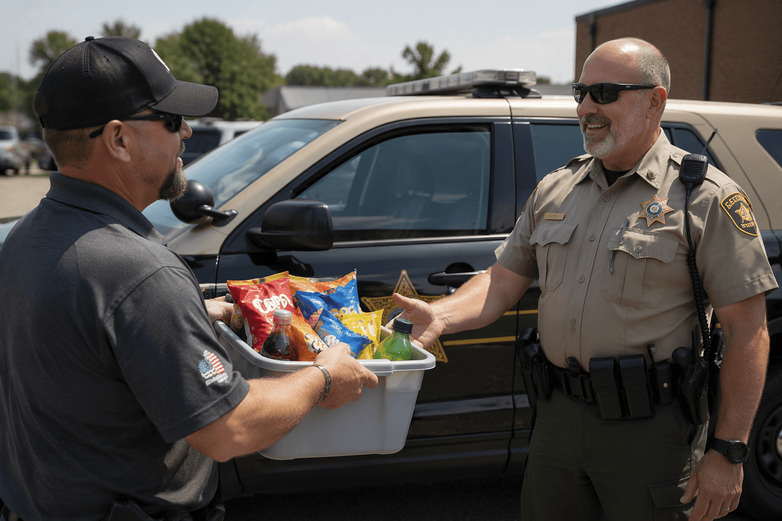 FOP Lodge 92 delivers snacks to Alamance County officers for Police Week