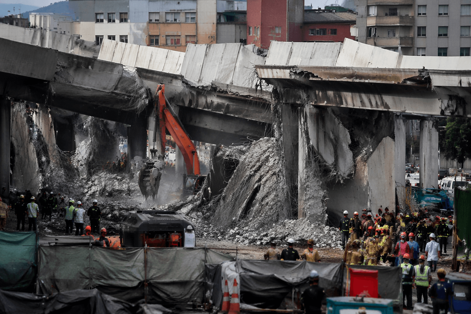 Seoul overpass collapses during demolition, six believed injured