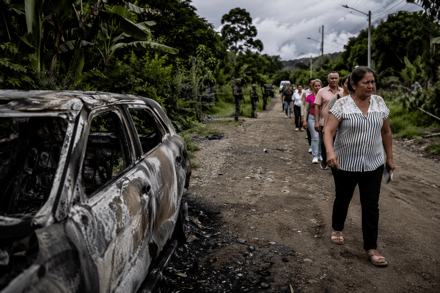 Colombians vote under drone attacks as violence tests Petro’s peace plan