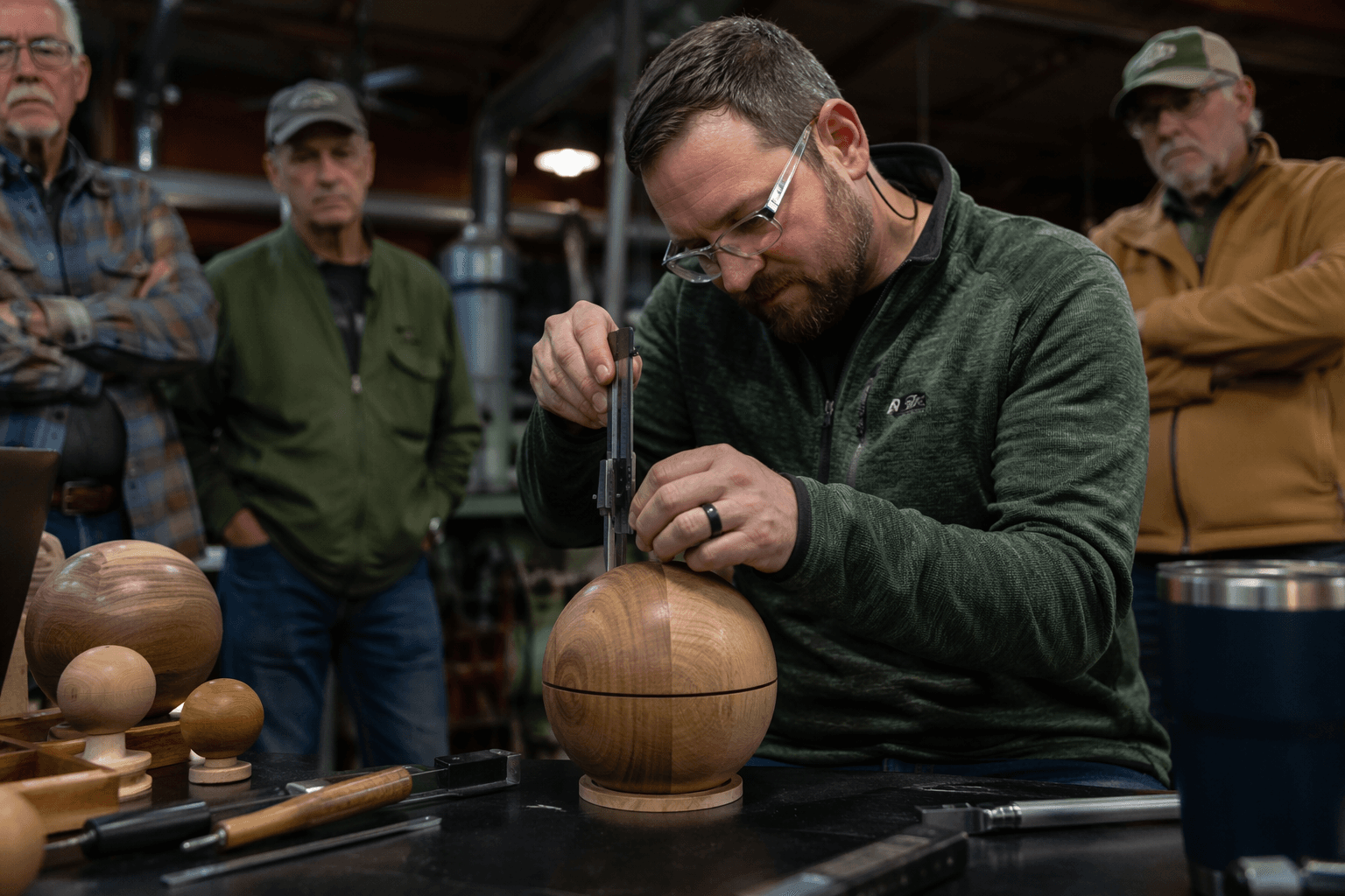 Carolina Mountain Woodturners offers four-day sphere class with Tucker Garrison