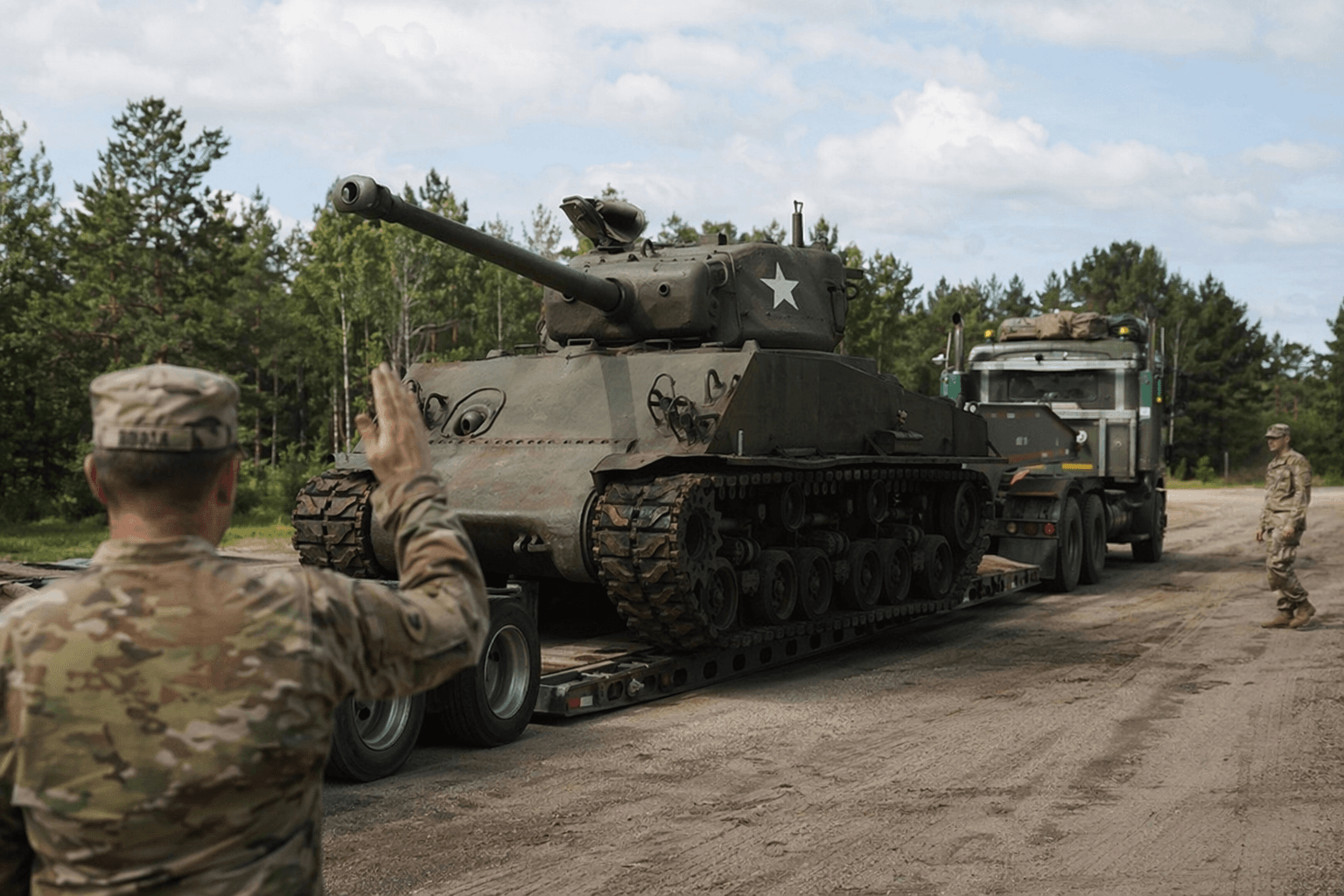 WWII-era tank moves from Brainerd Armory to Camp Ripley museum