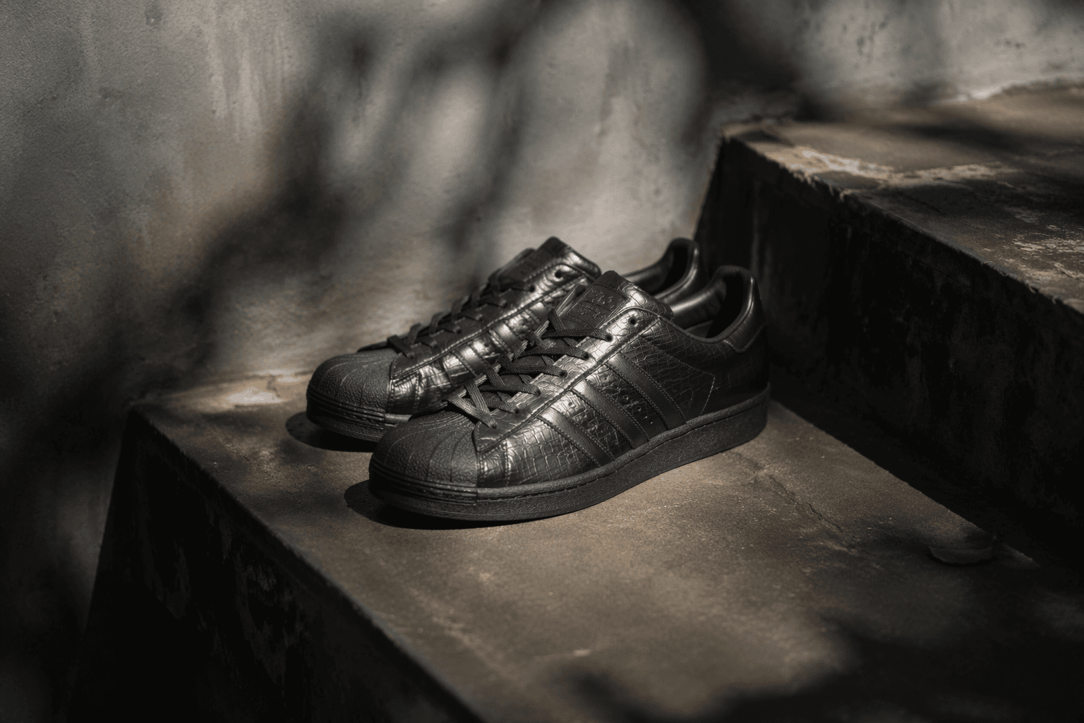 adidas revives Ultrastar in croc-skin leather for atmos Japan exclusive