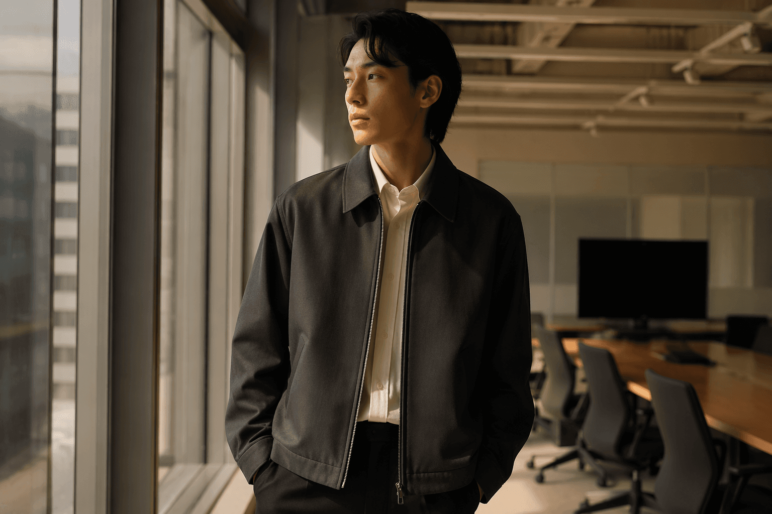 Auralee’s wool blouson makes a case for seasonless workwear