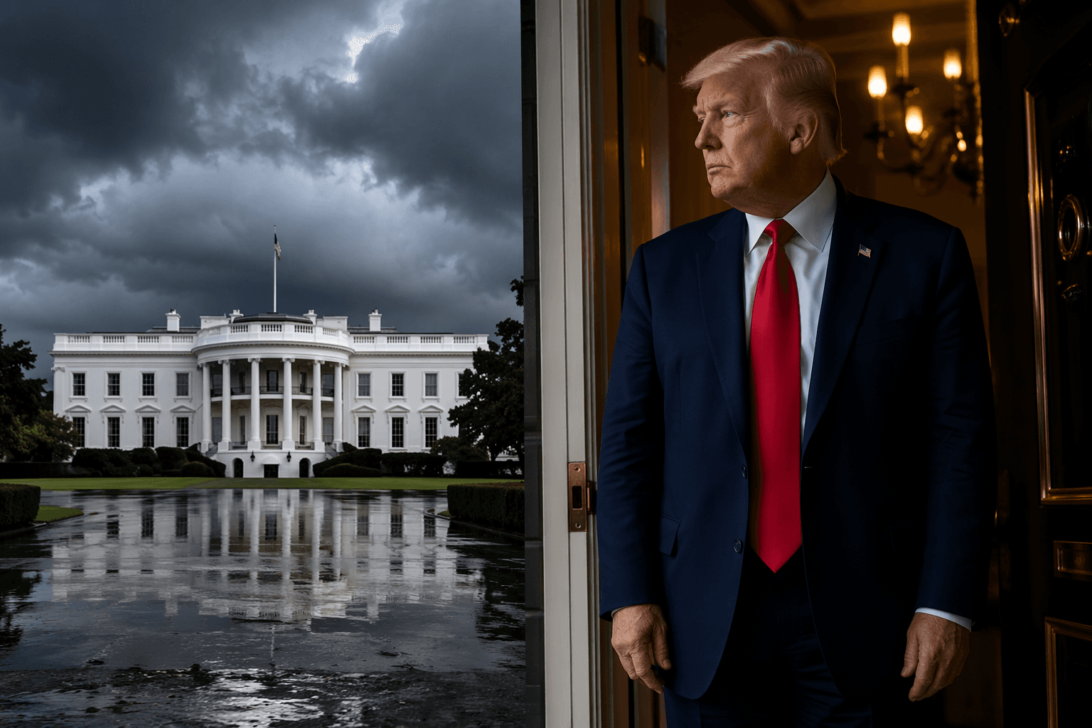 Trump moves Cabinet meeting to White House over storm threat