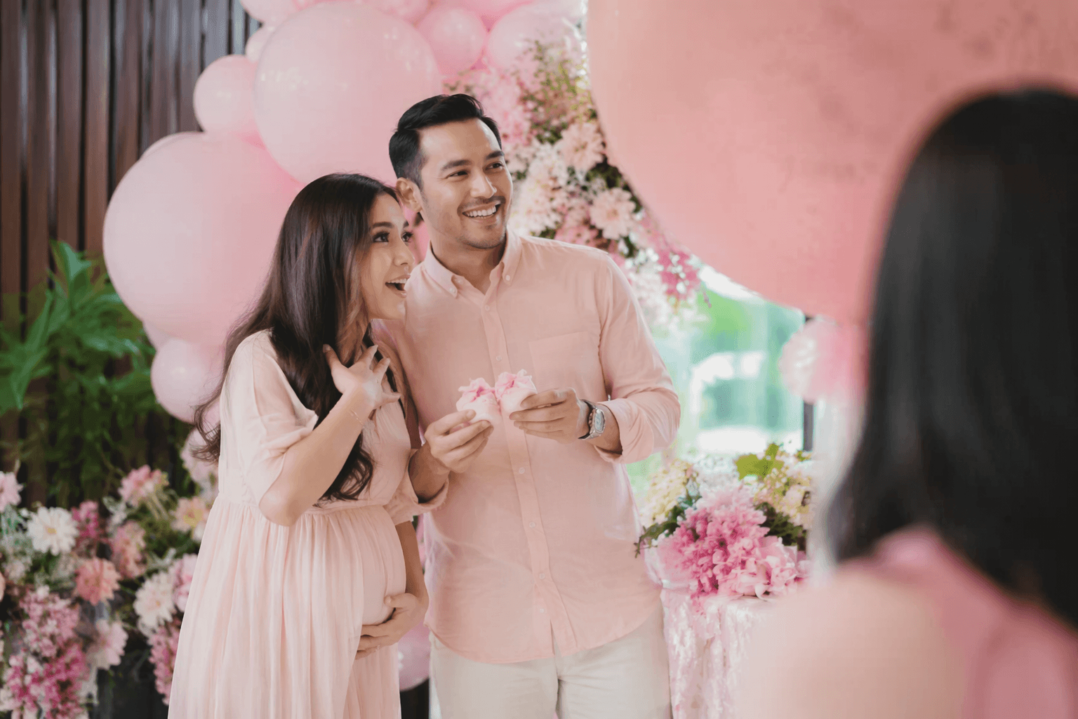 Intan Najuwa reveals she is expecting another daughter after baby shower