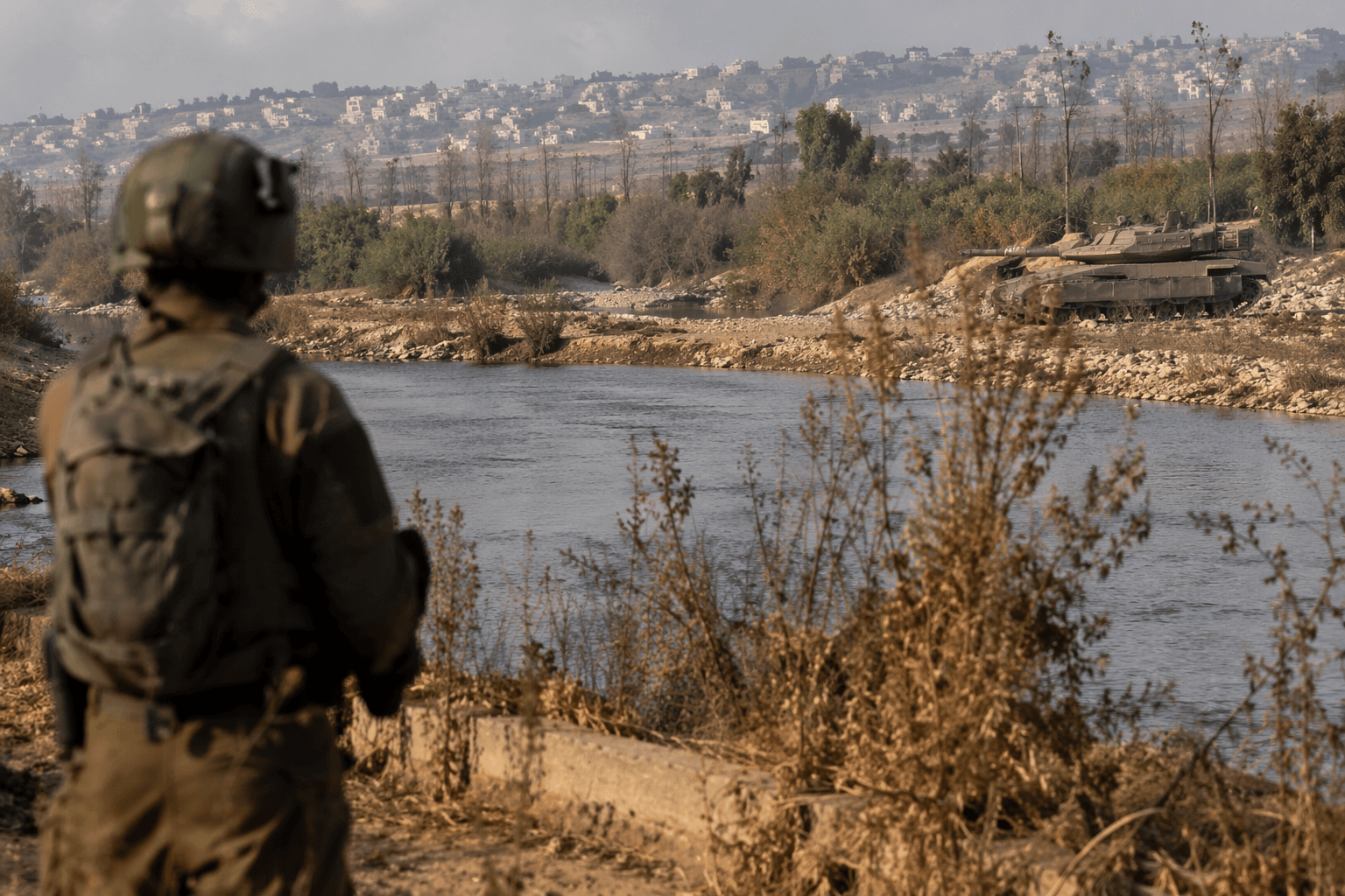 Netanyahu says Israeli troops crossed Lebanon’s Litani River ahead of talks