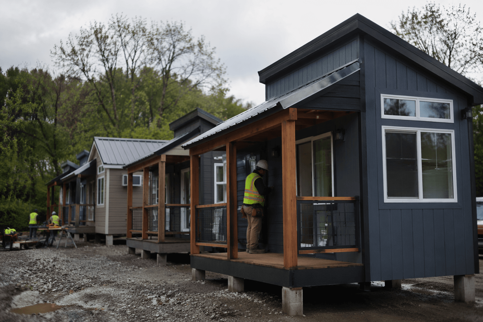 Safe Shelter builds tiny-home housing project on Pisgah View Road
