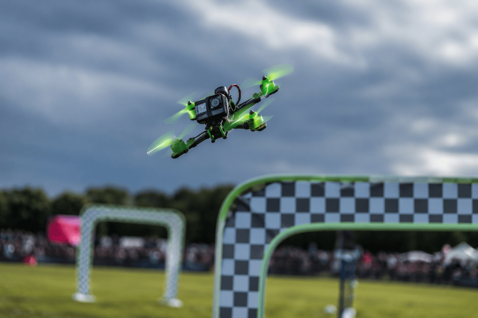 Drone racing joins British Country Show at Farley Estate