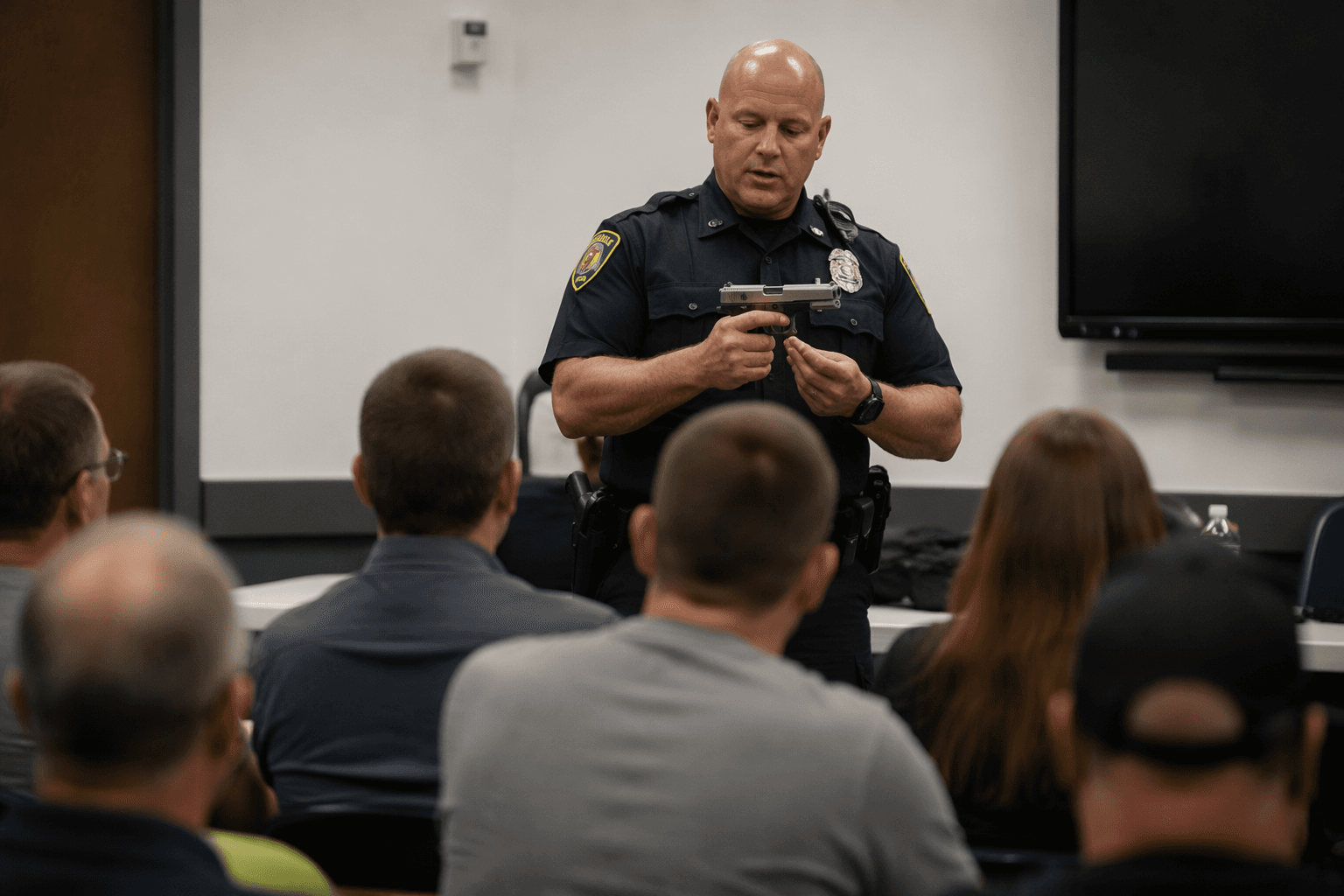 Huntingburg police offer citizens firearm safety course