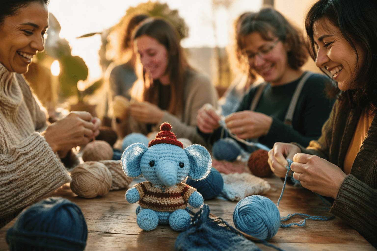 Nomad Knot releases cheerful blue elephant amigurumi crochet pattern