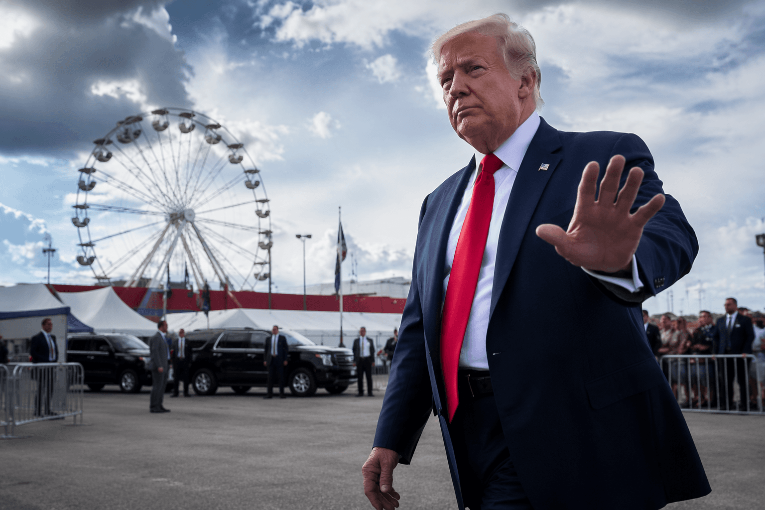 Trump to open Great American State Fair amid performer backlash