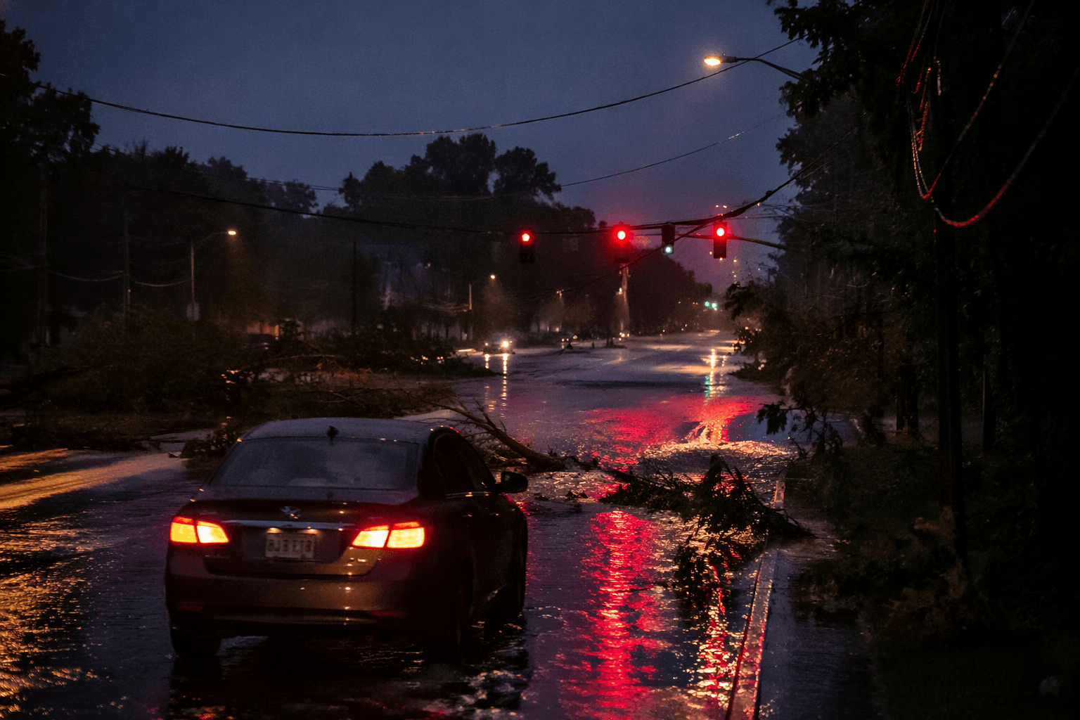 Sanford urges caution after storms, treat dark intersections as stops
