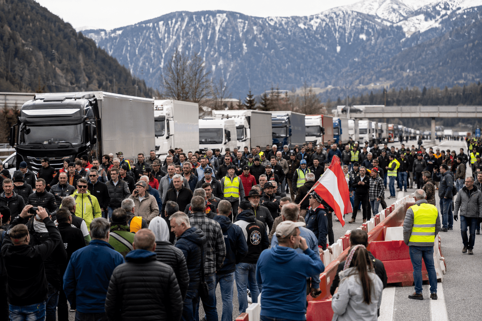 Thousands block Austria's Brenner motorway over truck and tourist traffic