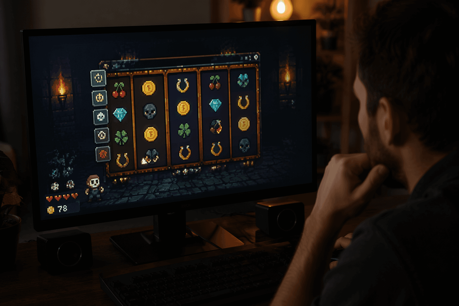 Slots & Daggers blends slot machines and roguelike strategy on Steam