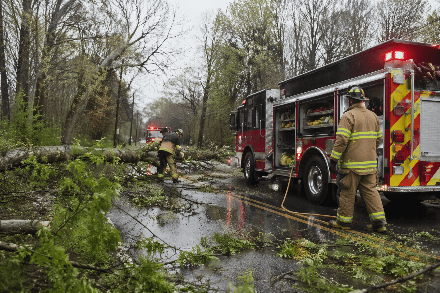 Grantham Fire-EMS sees spring call volume rise after high winds
