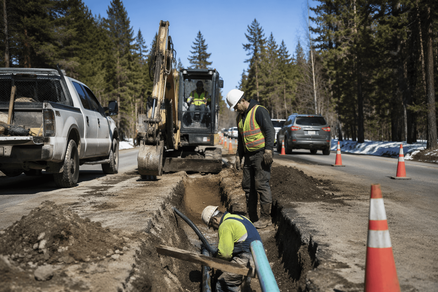 Rabbit Ridge Road closes for utility repairs, residents keep lane access