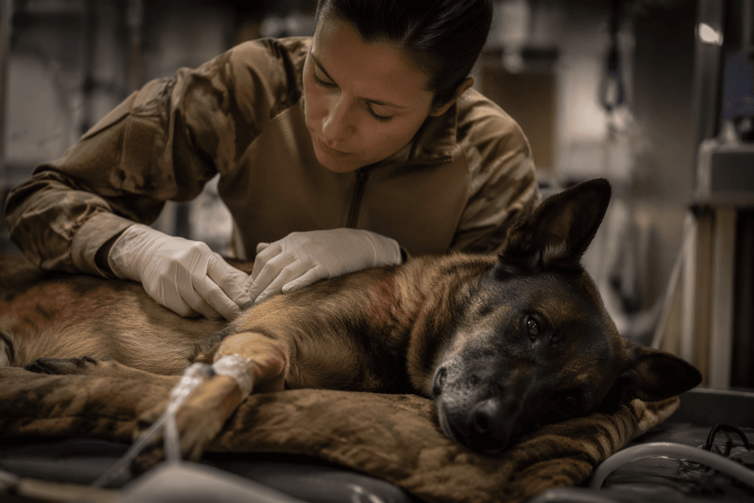 Pentagon expands care research for wounded military working dogs