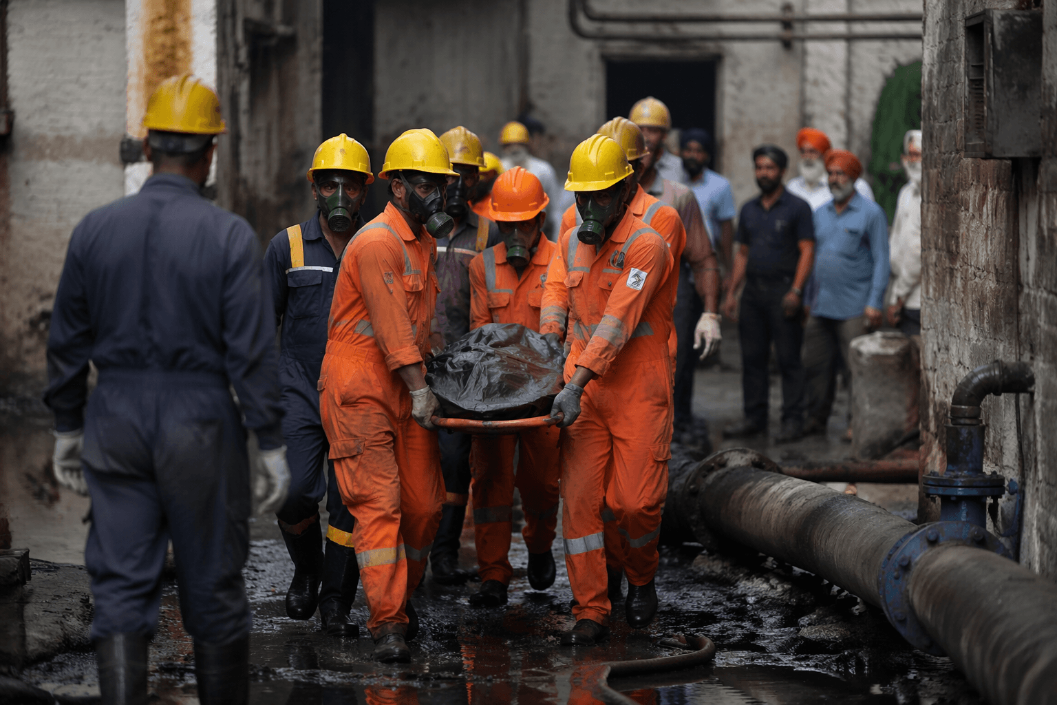 Three workers die from toxic fumes during sewage cleaning in Ludhiana factory