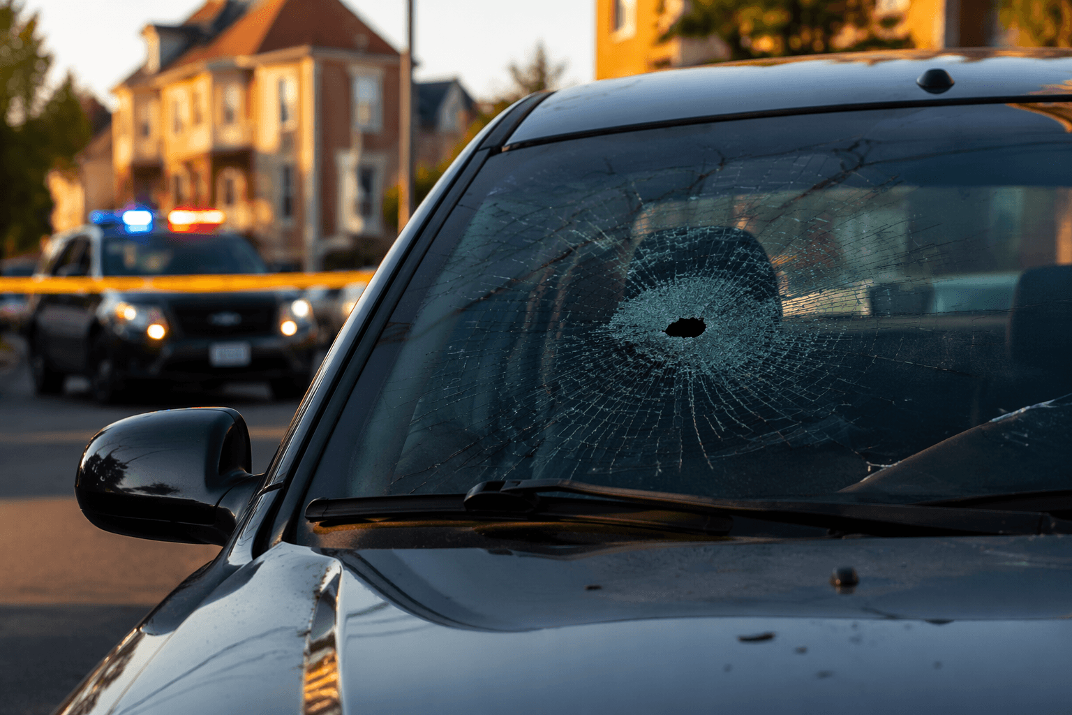 Newburgh shooting leaves windshield shattered, one person injured