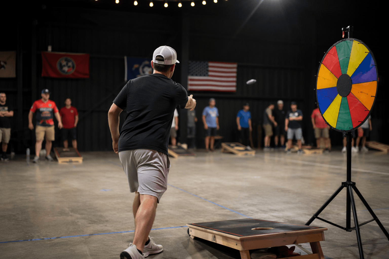 Cornhole Central STL adds wheel spin chaos to Wild Card Wednesday