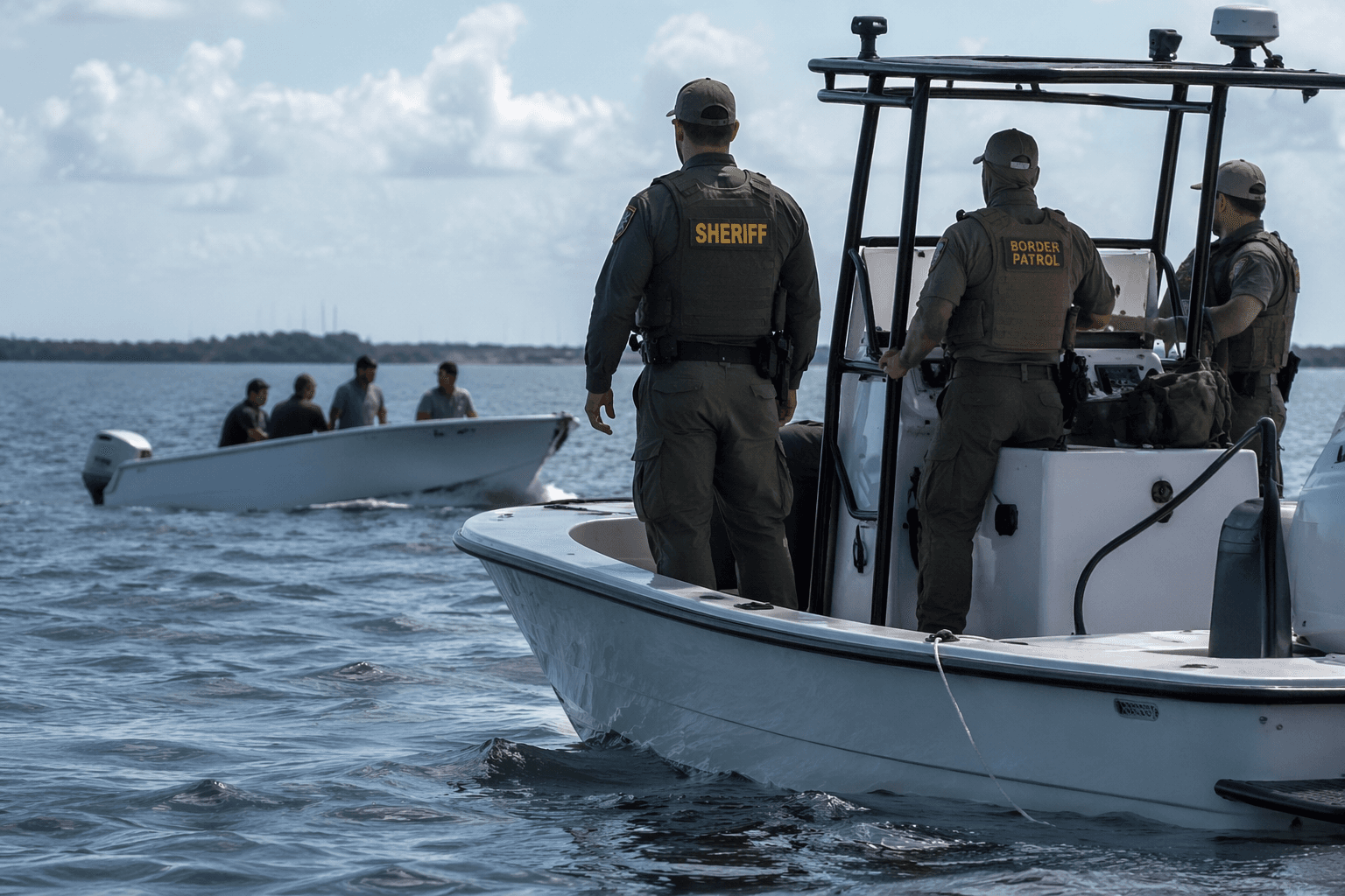 Sheriff, CBP stop runaway boat off Islamorada after juveniles fall overboard