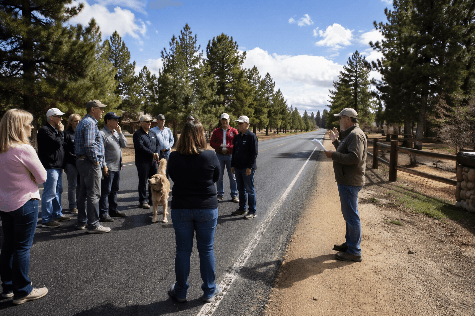 Franktown residents push back on Tanglewood Road paving project