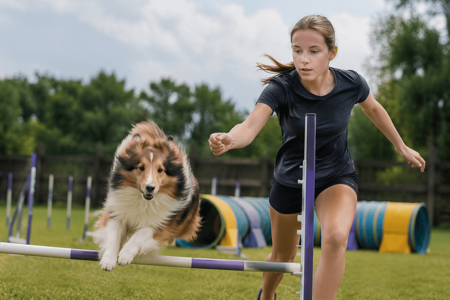 Teen handler Sophie Weaver and Violet head to AKC agility premier cup