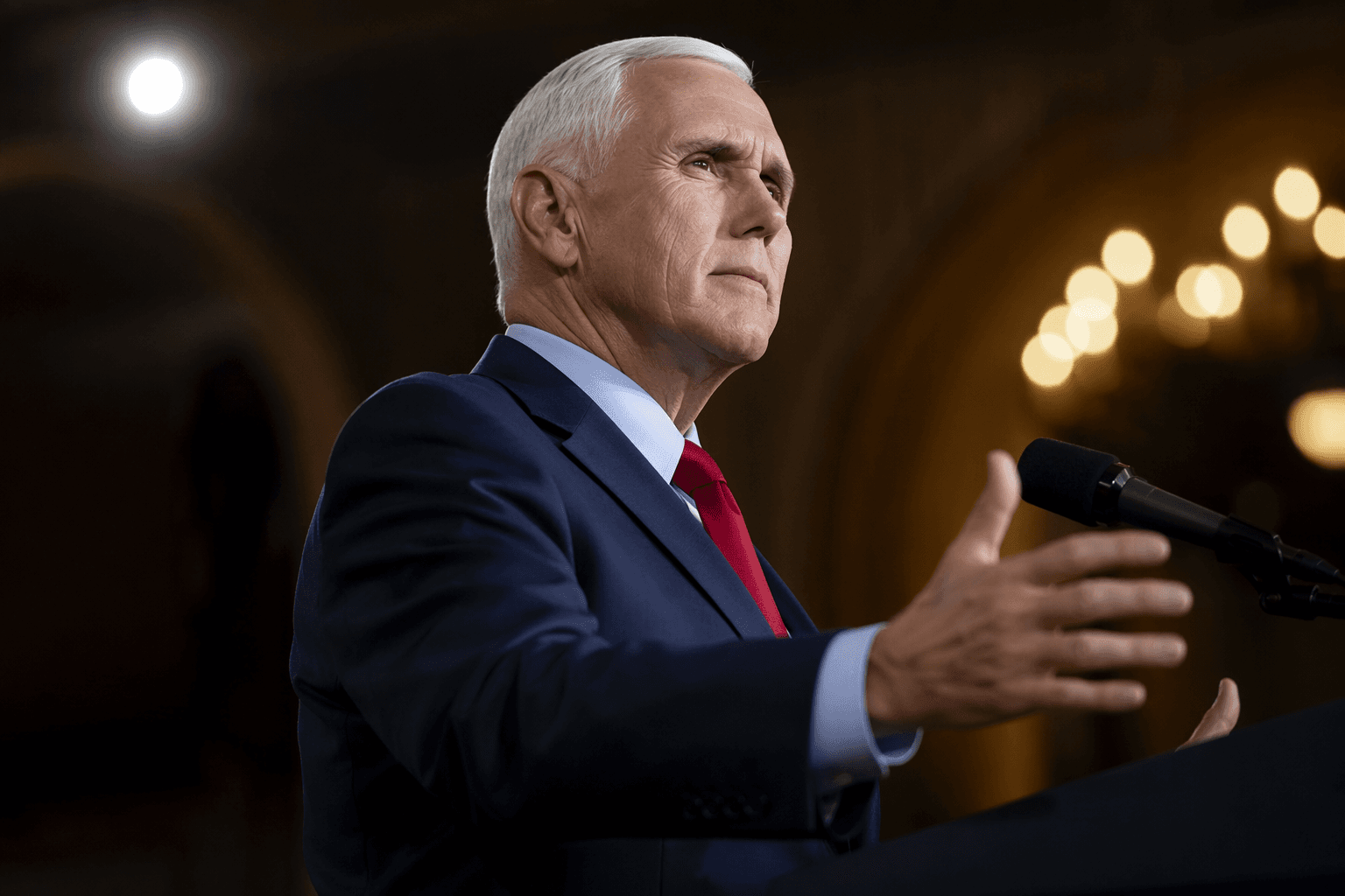 Pence warns Republicans against populism, urges return to traditional conservatism