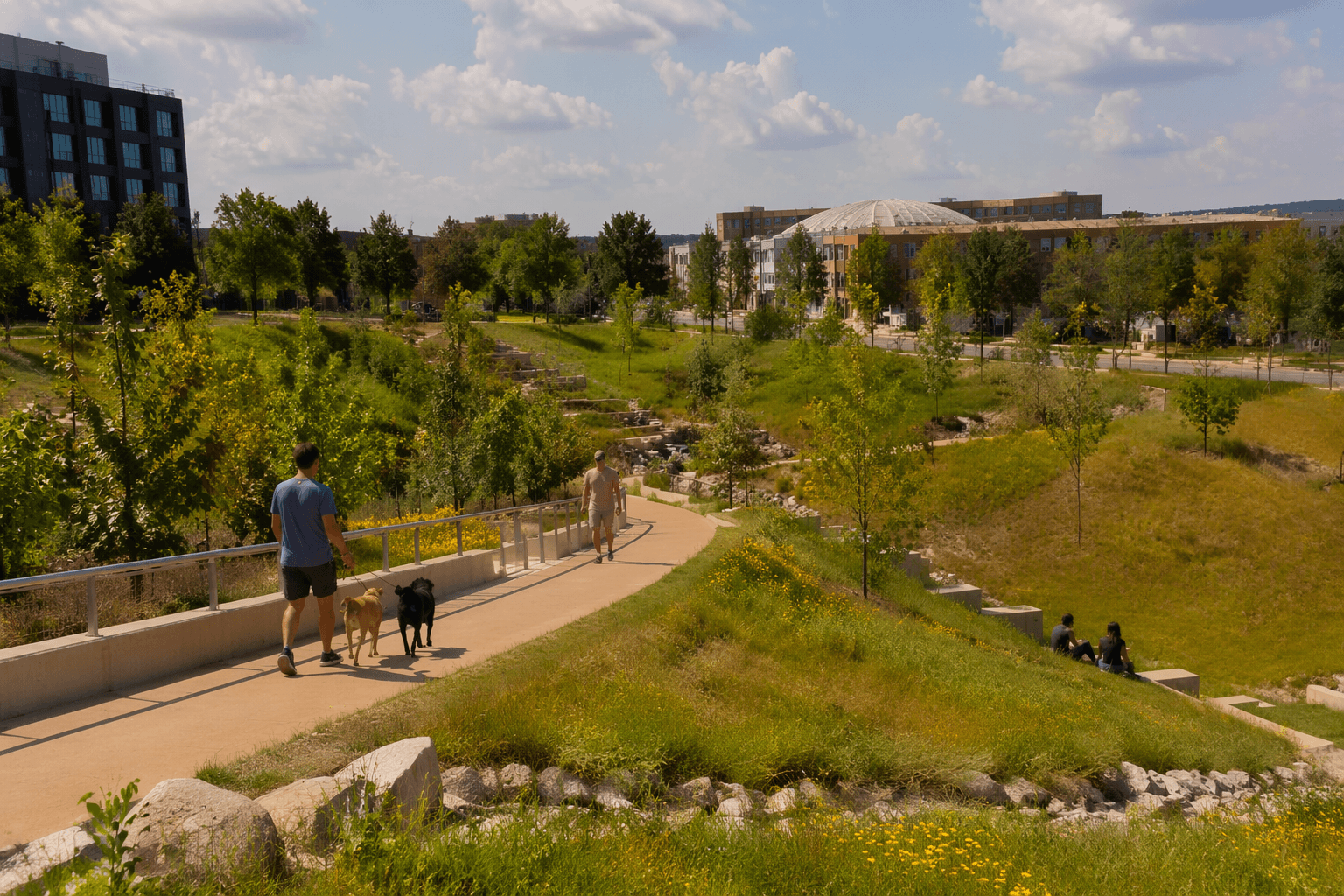 Hill at Sims Park opens, brings new greenspace to Sunnyside