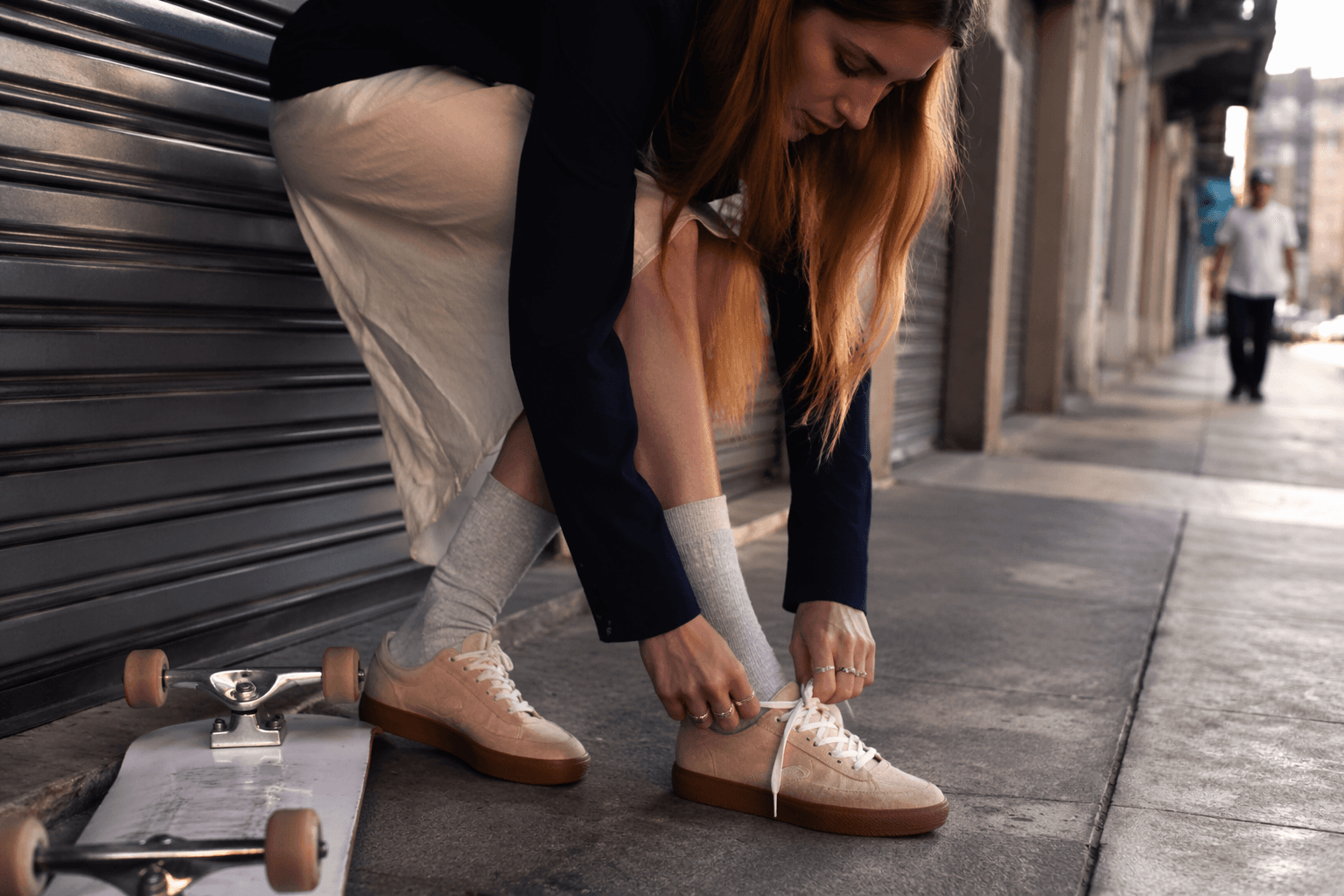 Miu Miu's Chino sneaker turns skate DNA into luxury streetwear