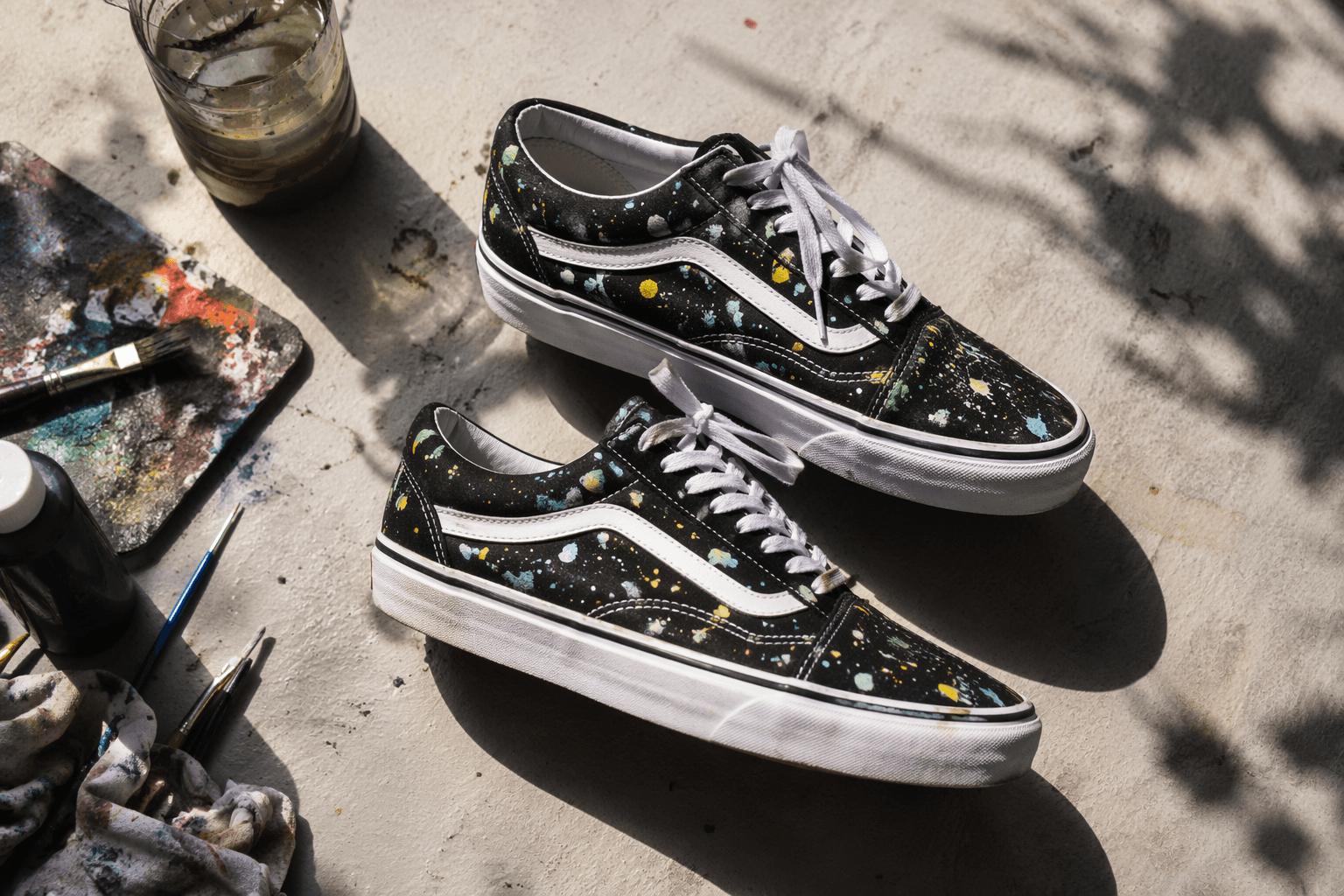 Vans gives the Old Skool a thrifted paint-splatter makeover