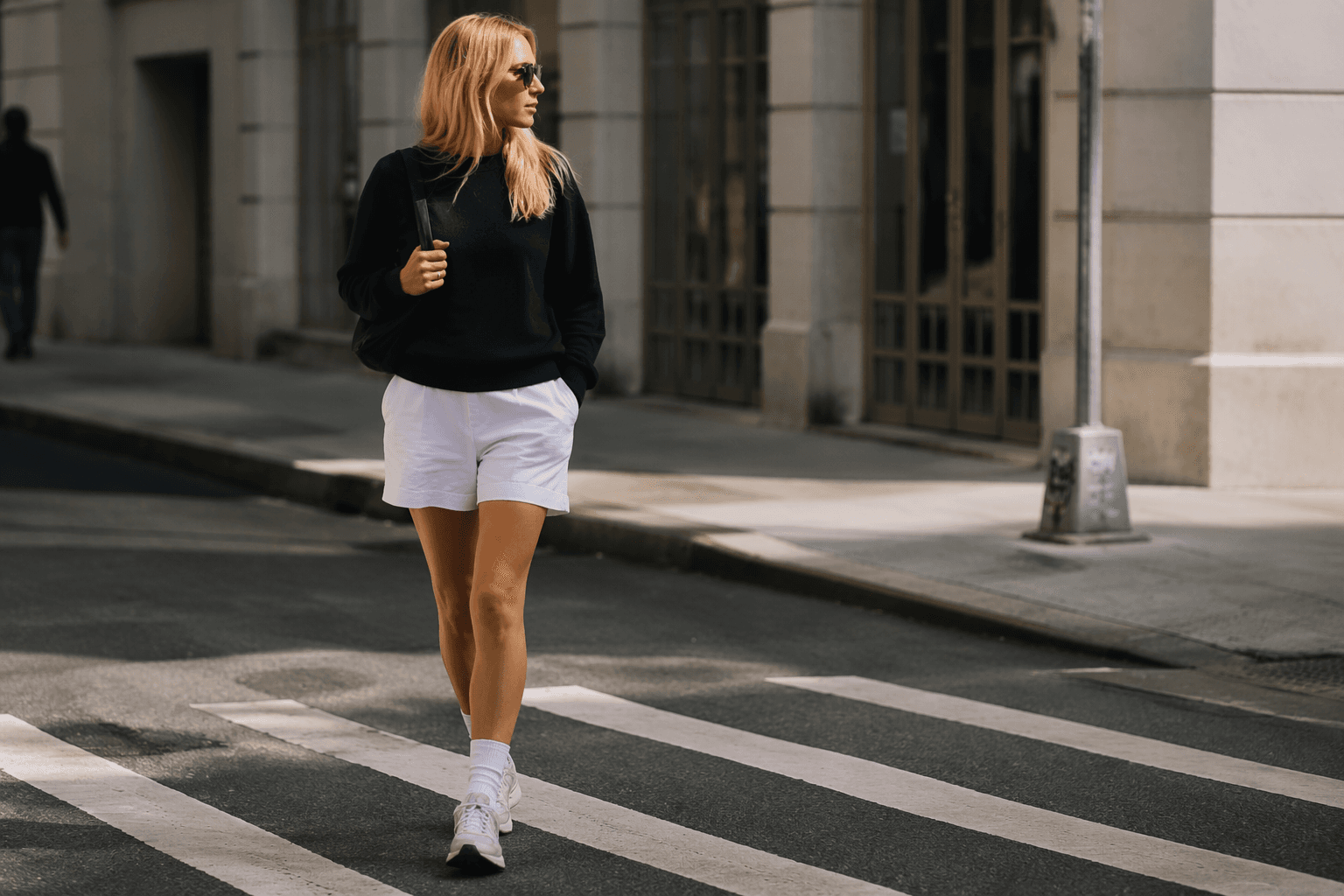 Fashionista editors lean into white shorts and modern dad sneakers