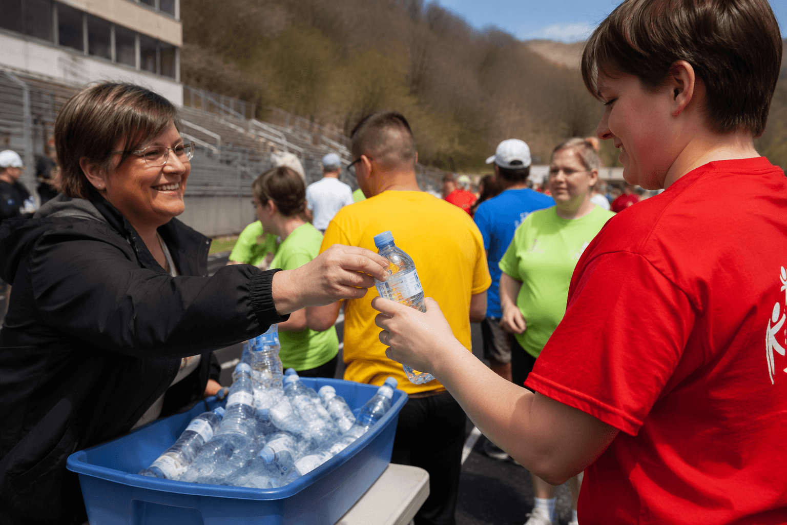 Welch Community Hospital supports Special Olympics athletes with water donation