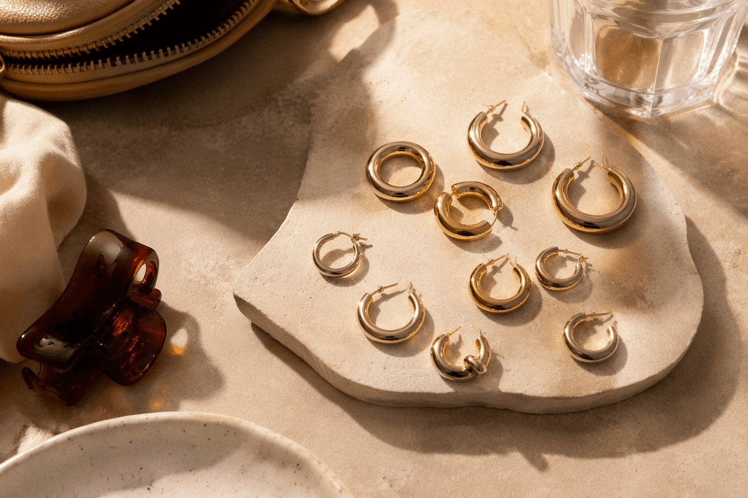 TZR’s hoop edit spotlights everyday staples from huggies to bold hoops