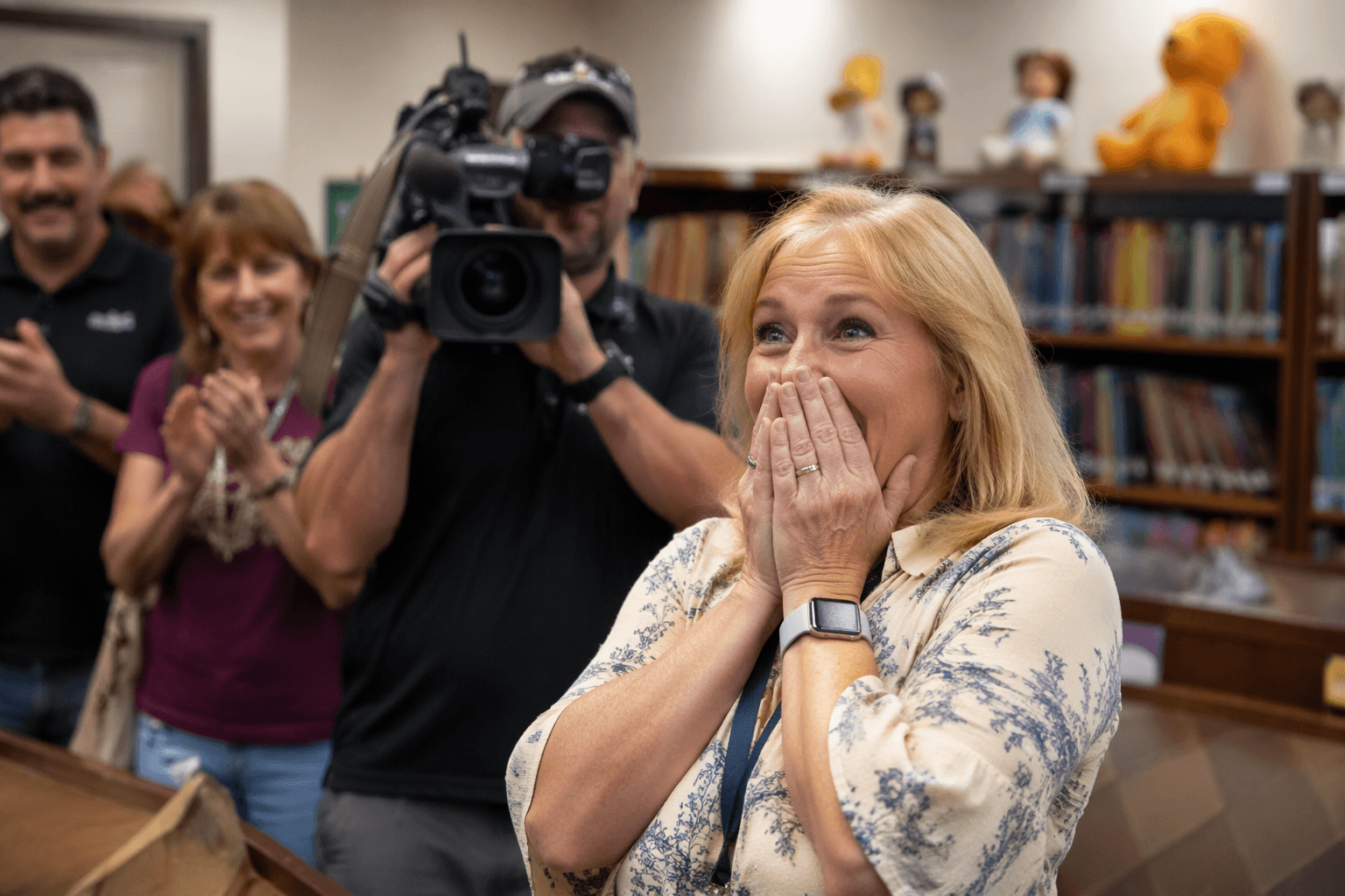 Hernando teacher Beth Meisberger surprised with FOX 13 award
