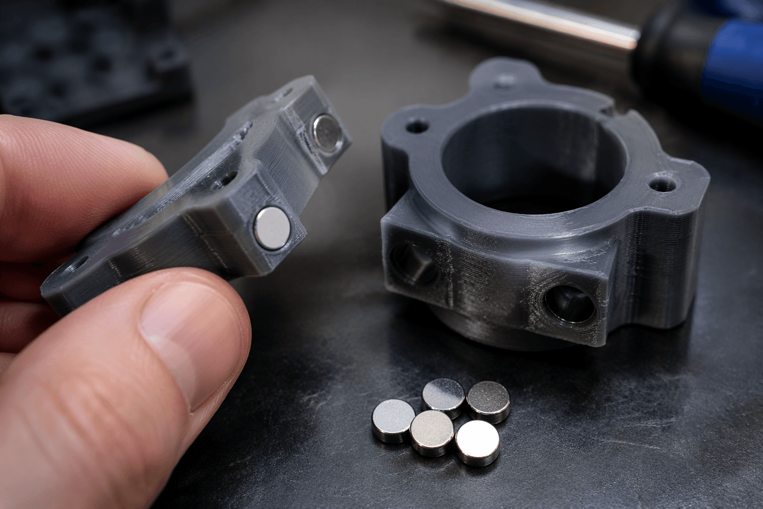 How to embed magnets in 3D prints without ruining them
