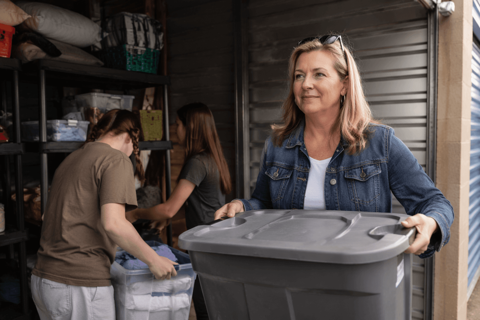 Claremont Middle School expands Courtney’s Closet with donated storage unit