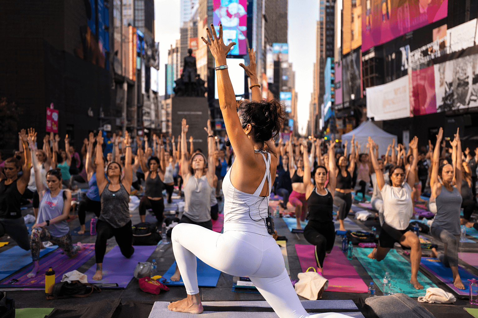 Times Square opens registration for all-day solstice yoga event