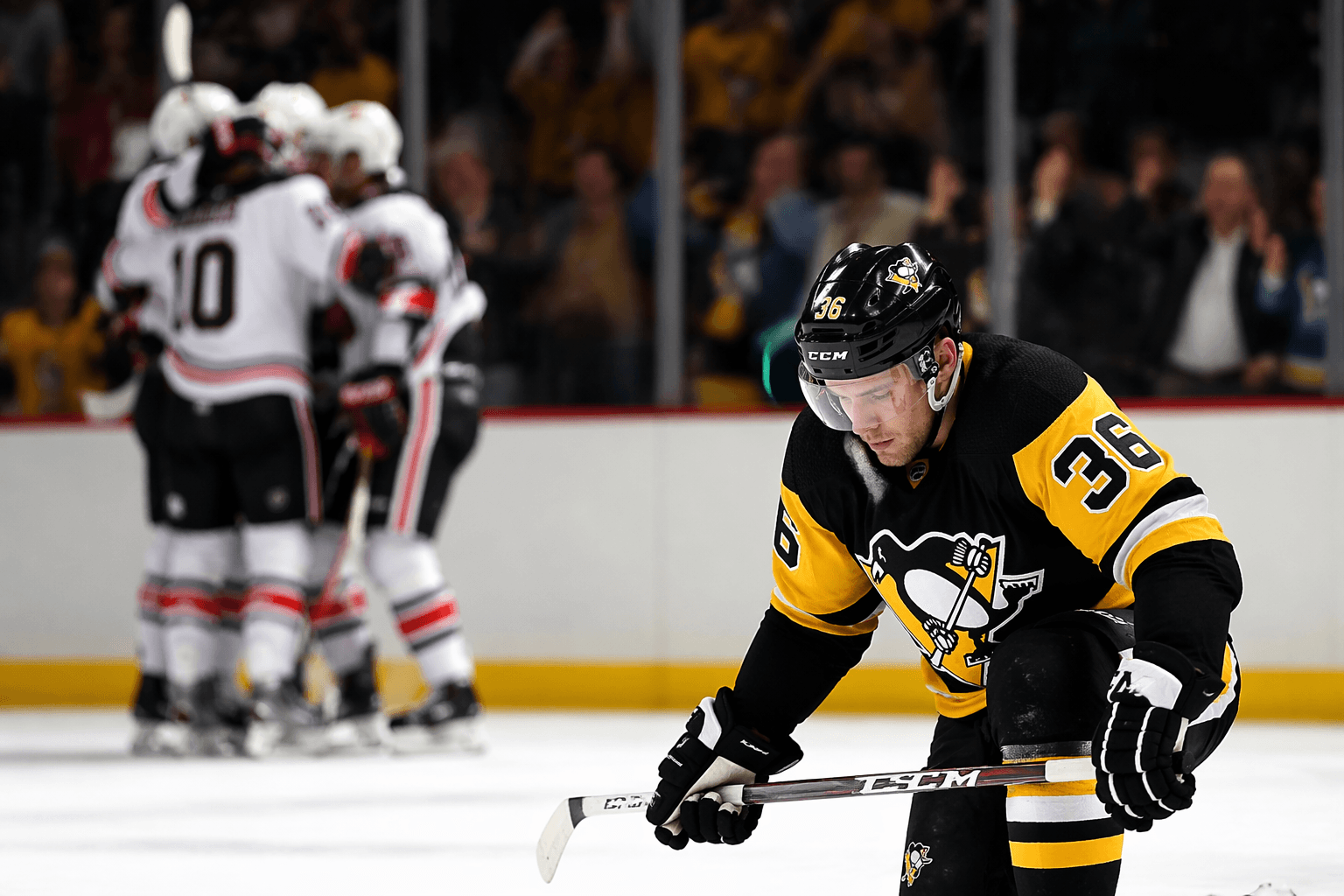 Young Penguins face playoff test after dropping first two at home