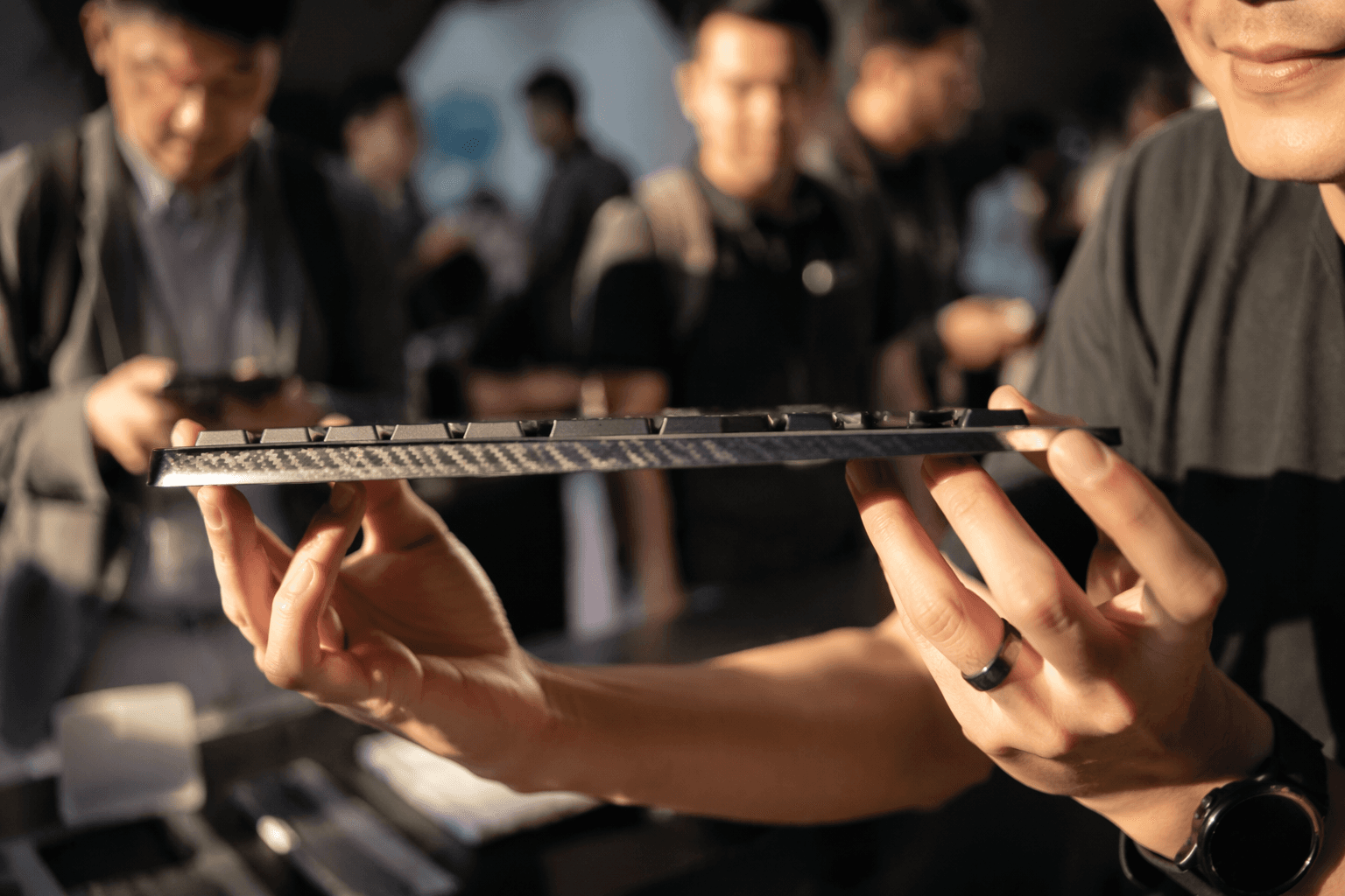 Keychron shows carbon-fiber keyboard concept, and ultra-low magnetic prototype