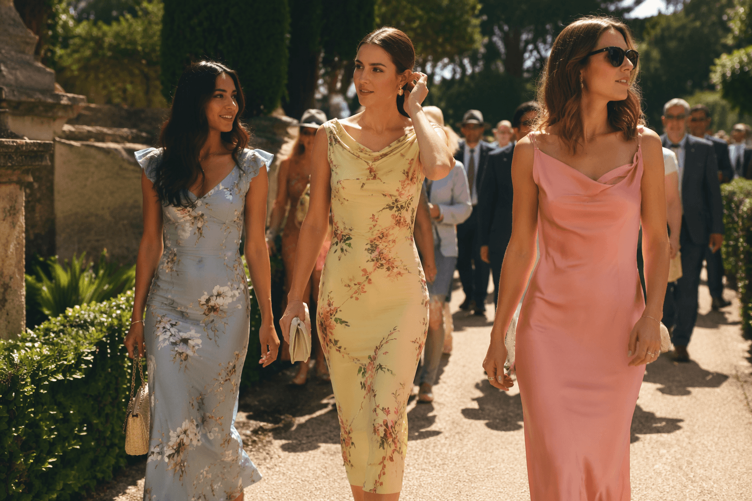 Elegant wedding-guest dresses for summer ceremonies, with old money polish