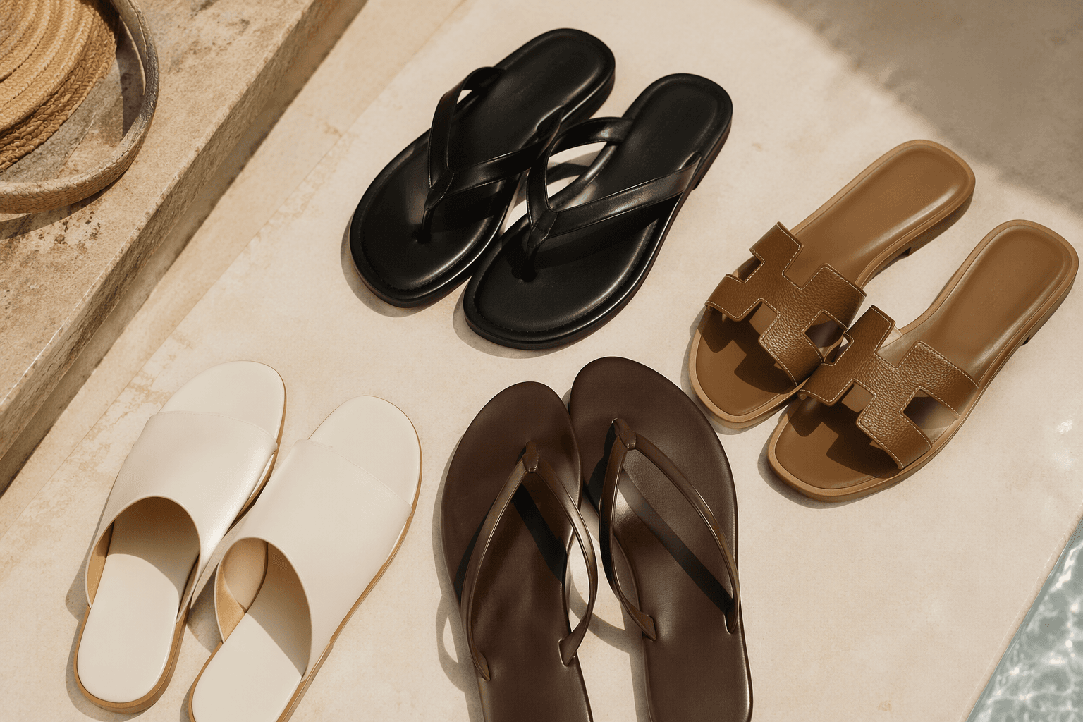 Quiet-luxury sandals, sleek flip-flops lead the summer 2025 edit