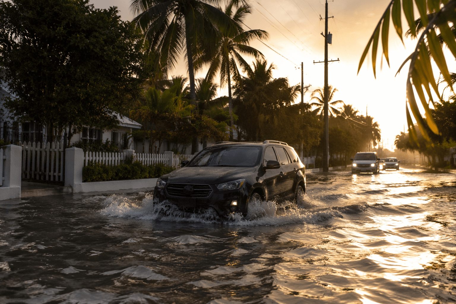 Heavy rain floods Key West streets, daily record shattered