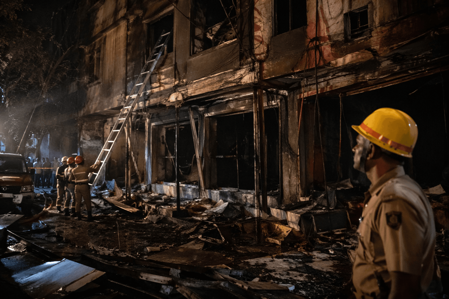 Delhi vows fire-safety crackdown after hotel blaze kills 21 in capital