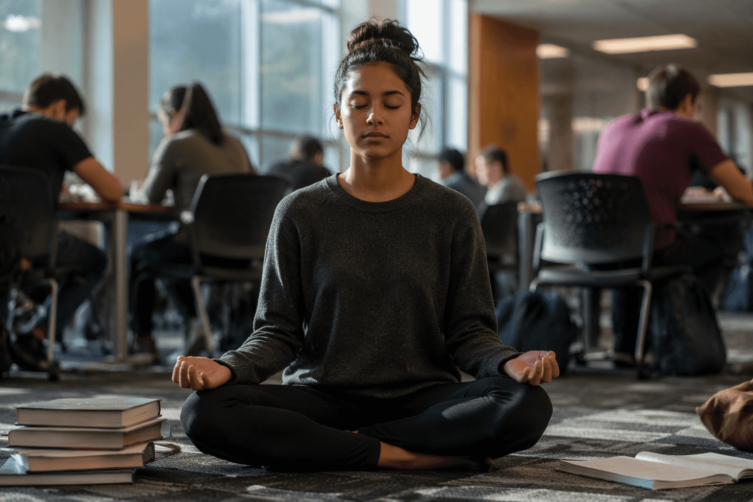 Mindfulness helps students manage anxiety, focus, and academic stress