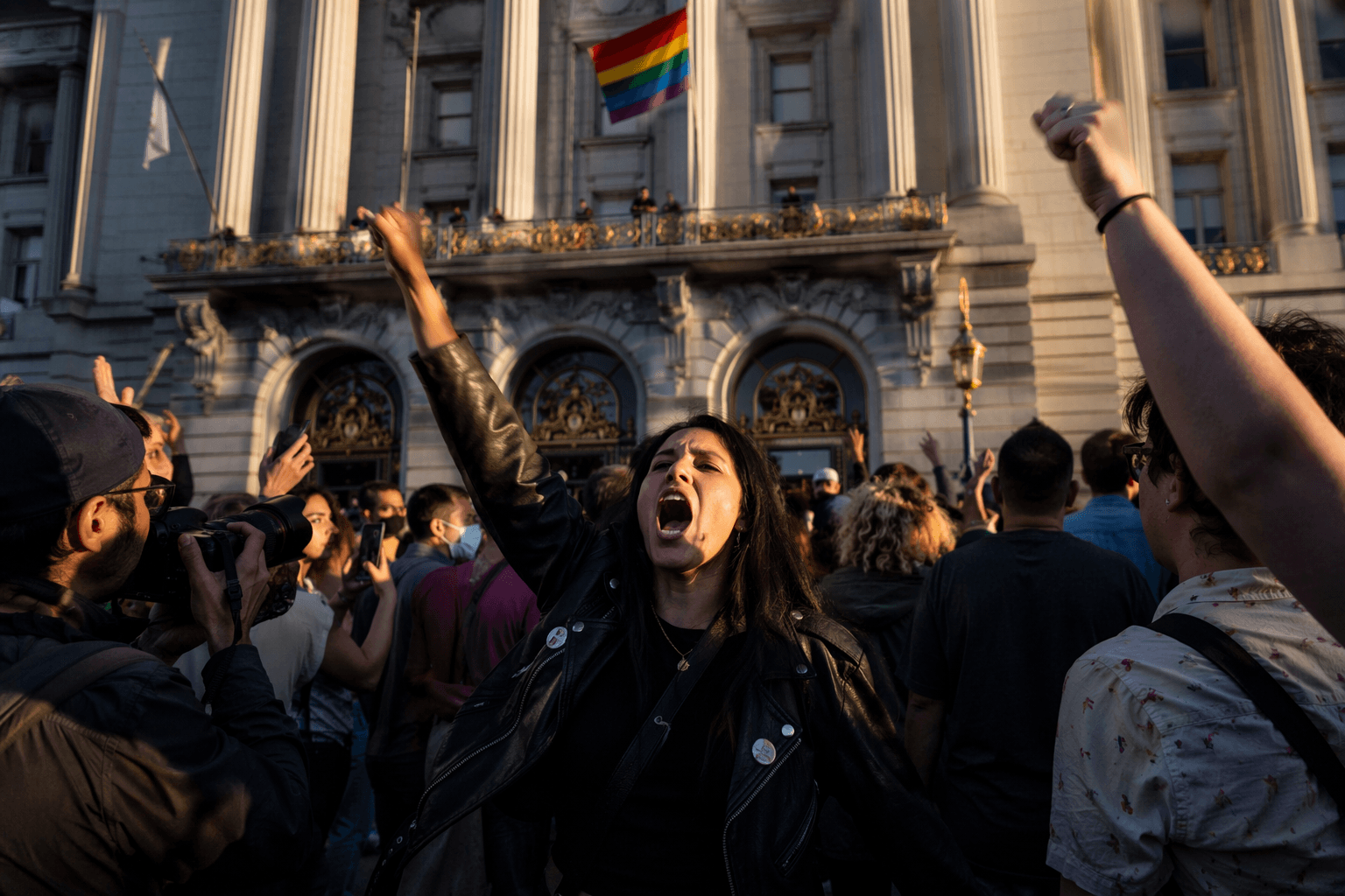 Protesters disrupt San Francisco Pride kickoff at City Hall