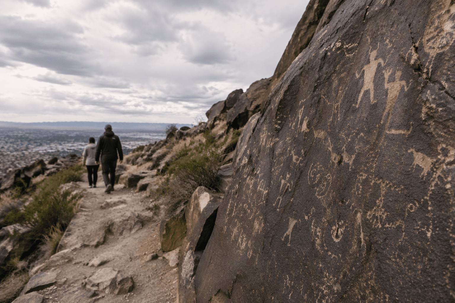 Petroglyph National Monument offers trail hikes and ancient rock art