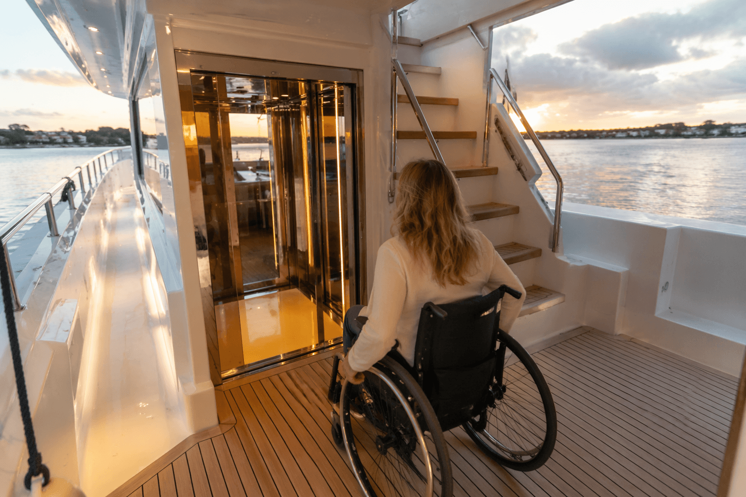 Horizon prepares accessible PC68 catamaran with elevator and wheelchair access