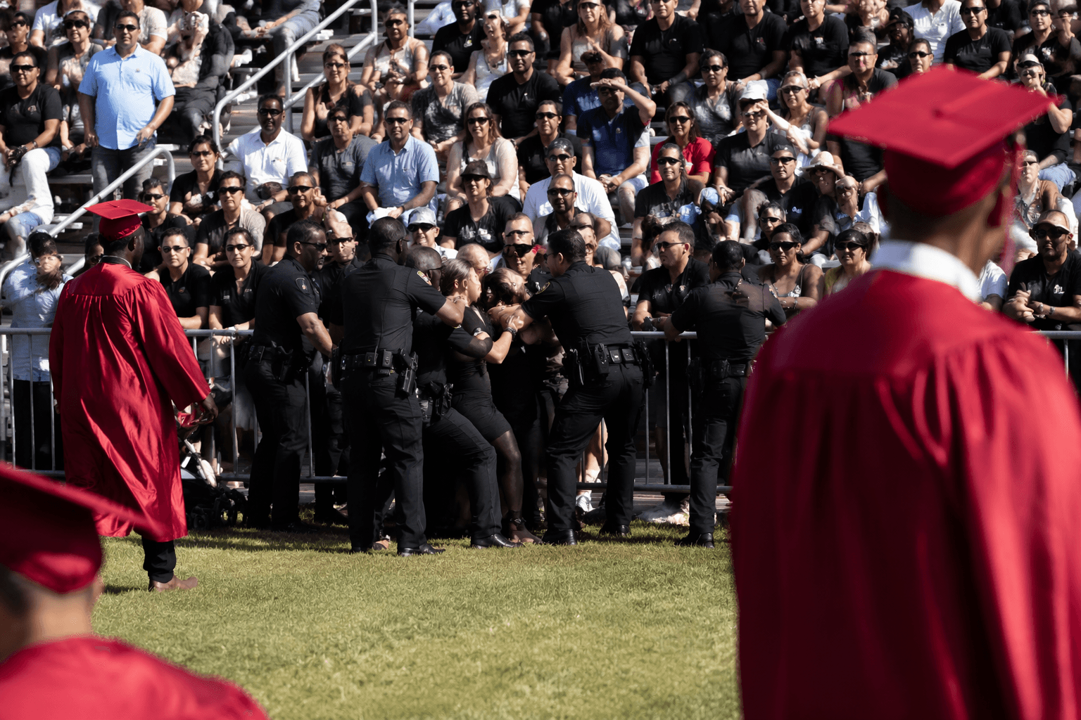 Fight breaks out at Kerman High graduation, four taken into custody