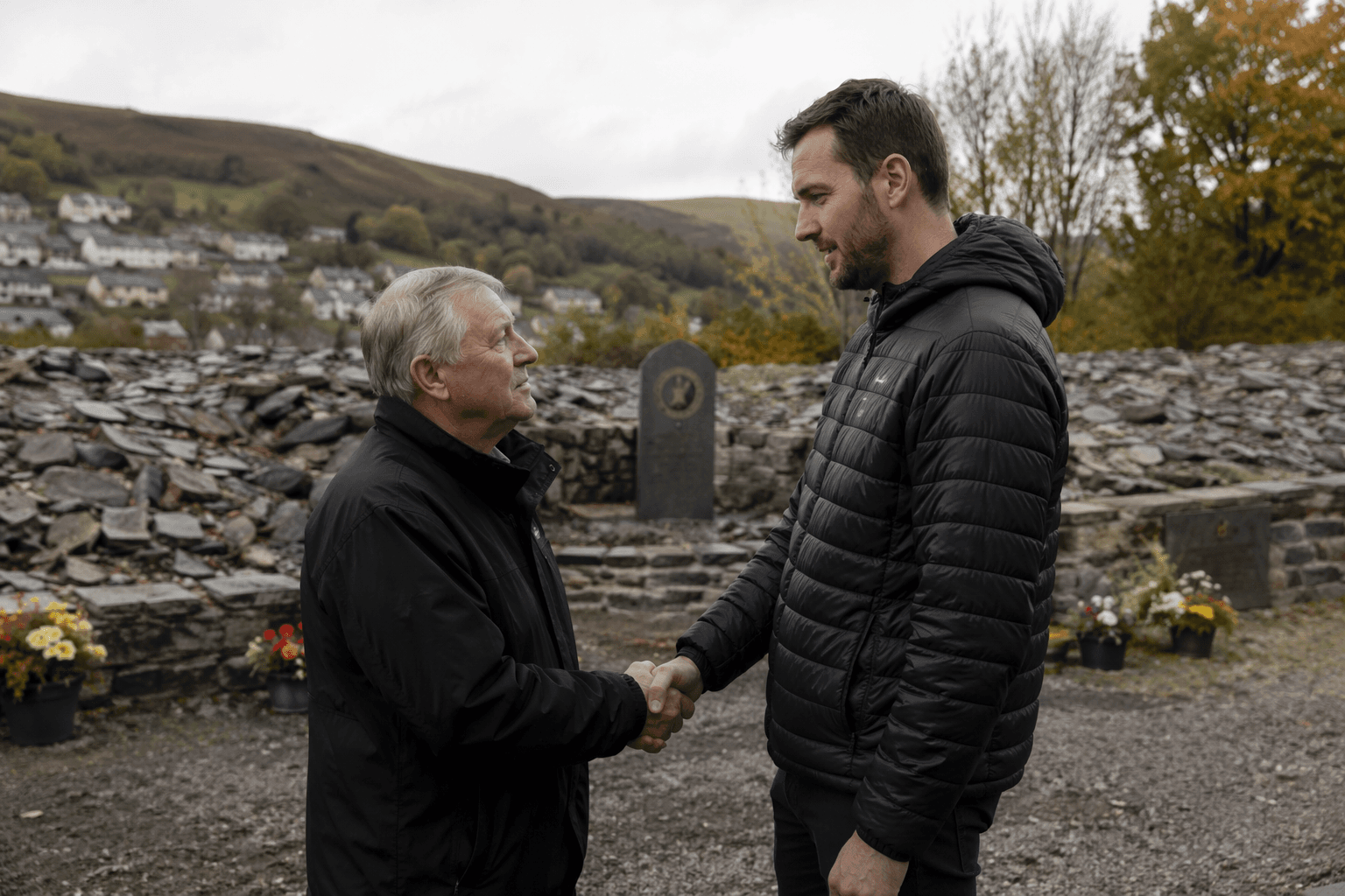 Aberfan survivor meets great-grandson of caretaker who saved him